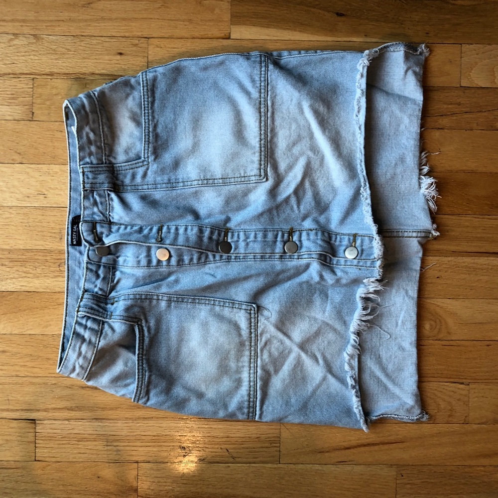 Nasty Gal Jean Skirt, Size 28